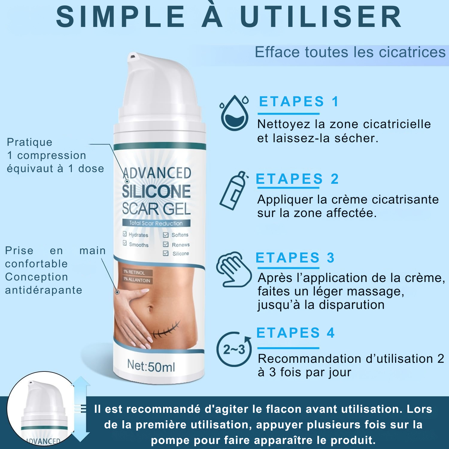 SCAR GEL CICATRICE – DITES ADIEU AUX CICATRICES !