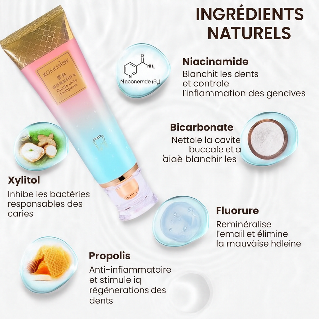 Dentifrice Niacinamide Premium –  Sourire Éclat